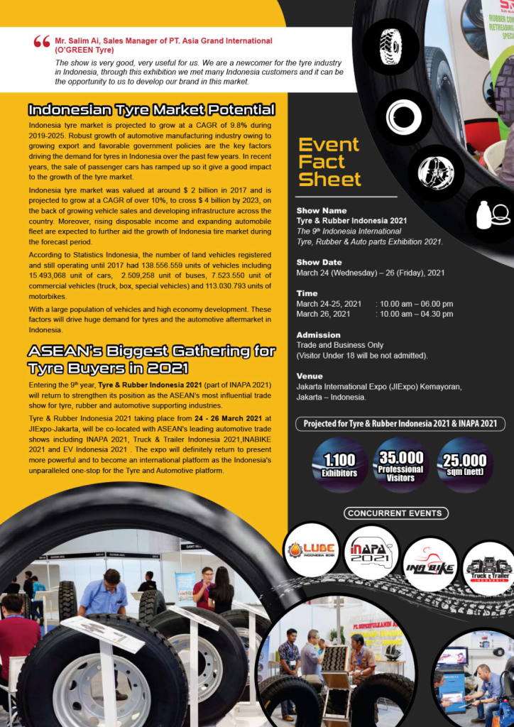 2024年印尼雅加达轮胎展览会 Tyre Indonesia(images 1)